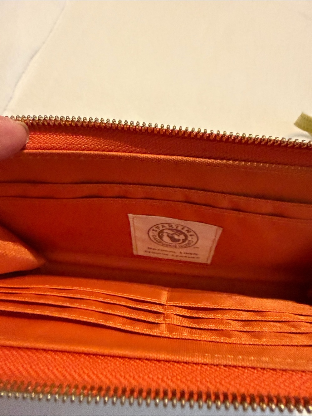 Spartina 449 Blue White Canvas Wristlet Wallet Clutch Nautical Coastal - Picture 6 of 6